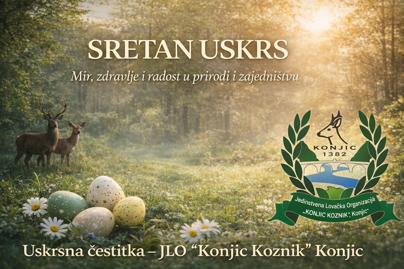Sretan Uskrs želi vam JLO “Konjic Koznik” Konjic